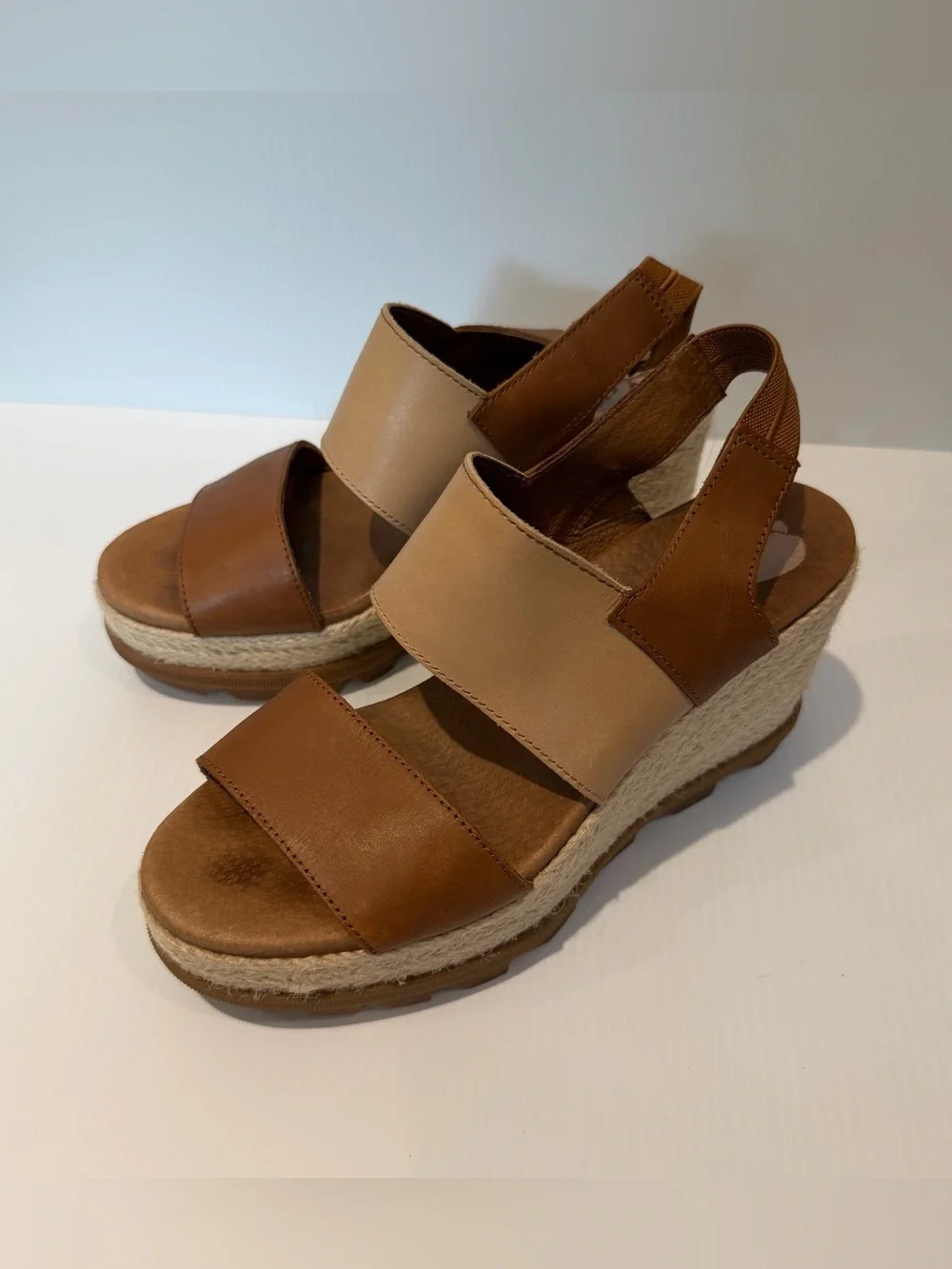 Sorel Women’s Joanie II Two-Tone Wedge Slingback Sandals